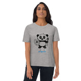 Work in Progress Panda artist Unisex organic cotton t-shirt (10% HOLIDAY DISCOUNT)