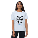 Work in Progress Panda artist Unisex organic cotton t-shirt (10% HOLIDAY DISCOUNT)