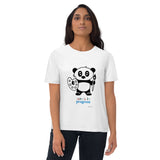 Work in Progress Panda artist Unisex organic cotton t-shirt (10% HOLIDAY DISCOUNT)