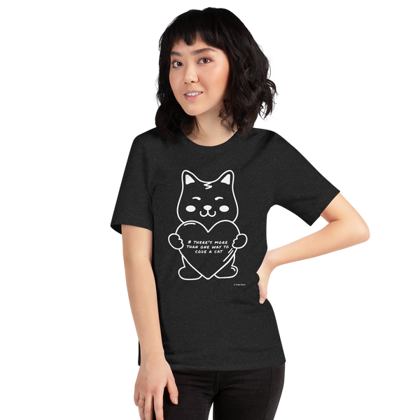 Cat Code t-shirt | More Ways to Code a Cat | New Technology Terminology Cute Cat t-shirt | Cat Lovers t-shirt | Computer Coding Cat | Unisex t-shirt