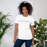 Ping Smile t-shirt | Computer Code t-shirt| Women in Technology t-shirt | Computer Humor t-shirt | Women Science Gifts | Unisex t-shirt