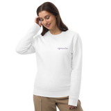 Computer women in technology shirt celebrating and empowering women in science technology, female symbol, Unisex organic, eco sweatshirt