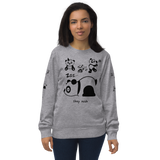 Panda Sleep Mode, computer humor, joy and comfort, Unisex organic sweatshirt for a smile