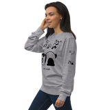 Panda Sleep Mode, computer humor, joy and comfort, Unisex organic sweatshirt for a smile