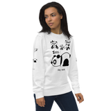 Panda Sleep Mode, computer humor, joy and comfort, Unisex organic sweatshirt for a smile